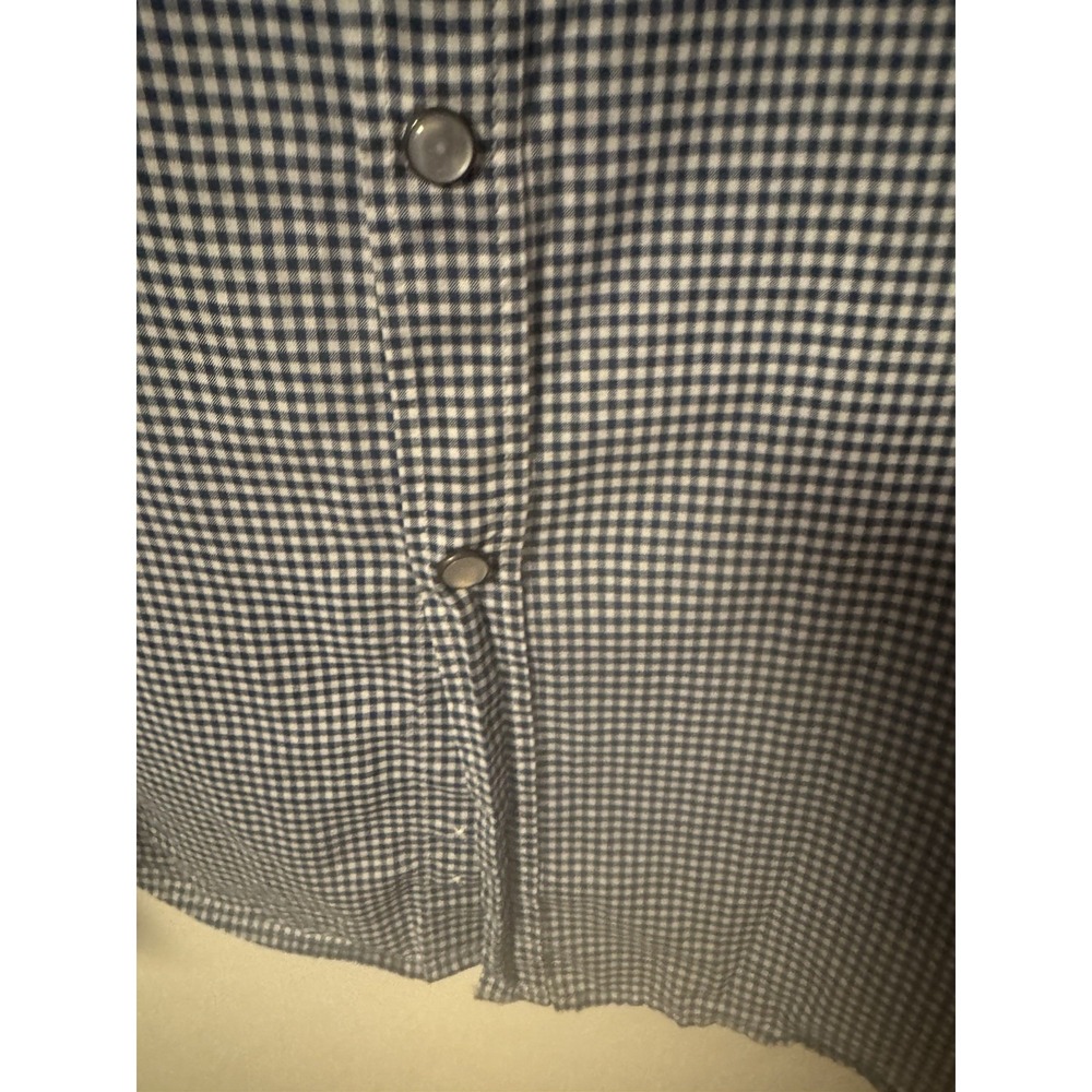 Hertige 1981 Women's XL Long Sleeve Gingham Check With Pearl Snaps Shirt - Picture 13 of 16